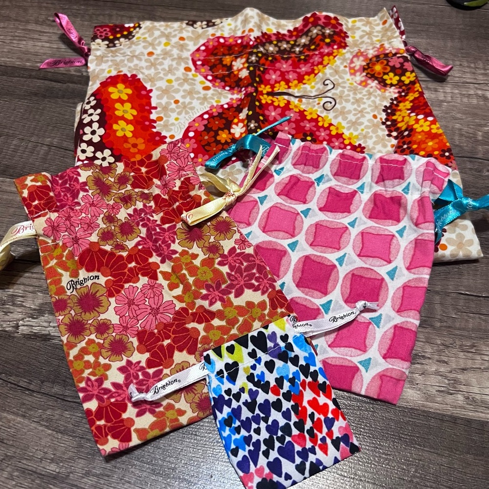 Lot of 4 Brighton cloth bags